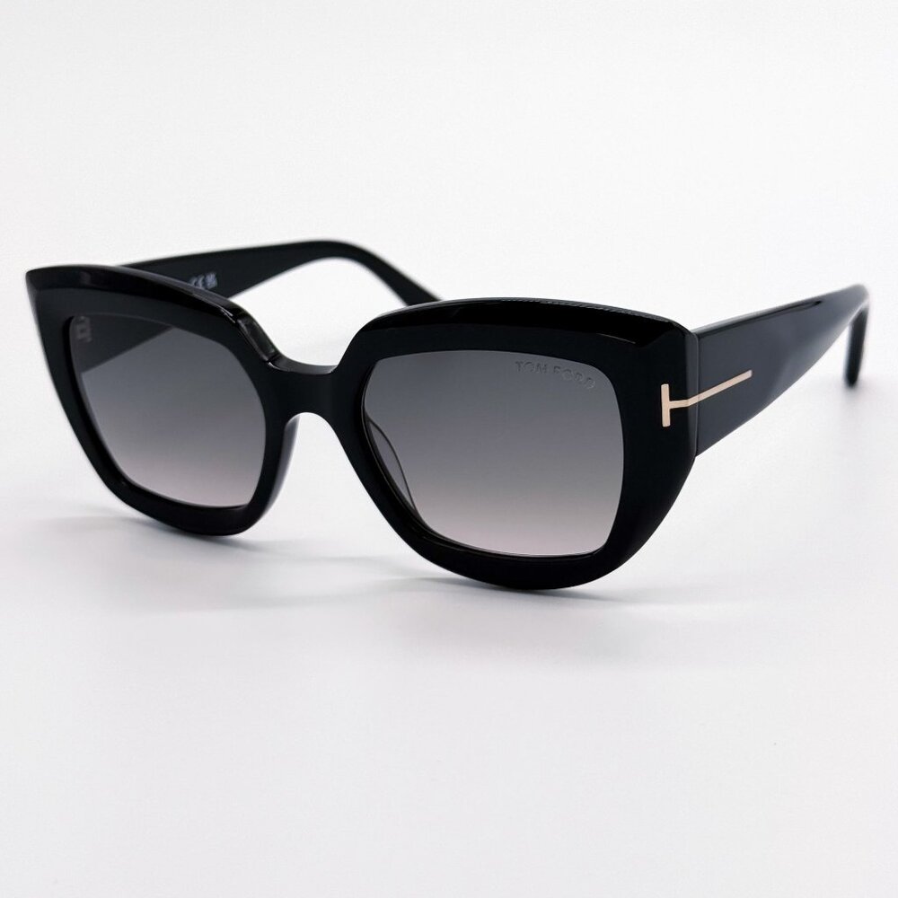 NEW TOM FORD SUNGLASSES SALTZMAN TF1192 01B WOMEN BLACK CAT EYE FT1192 01B